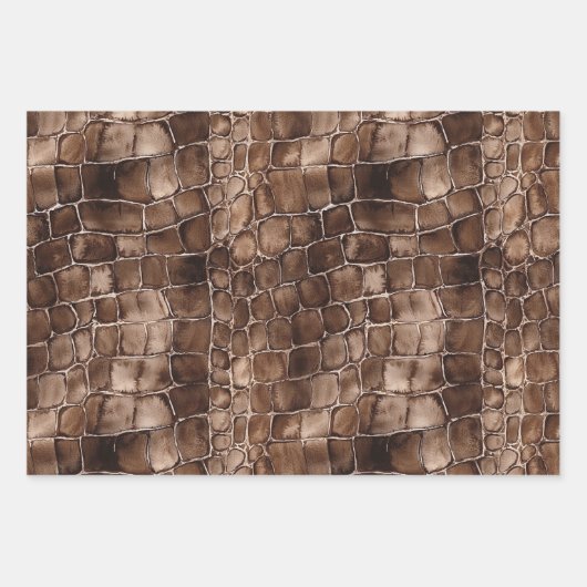 Romige Bruine Chocolade Wervelt Verjaardag Inpakpapier Vel (Voorkant 2)