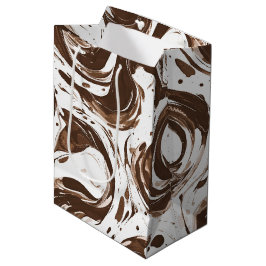 Romige Bruine Chocolade Wervelt Verjaardag Medium Cadeauzakje