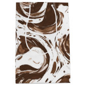 Romige Bruine Chocolade Wervelt Verjaardag Medium Cadeauzakje (Voorkant)