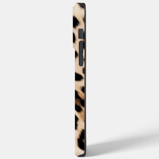 Romige bruine zwarte luipaard Case-Mate iPhone case (Achterkant / Links)