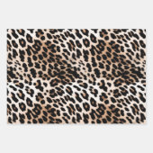 Romige bruine zwarte luipaard inpakpapier vel (Voorkant 3)