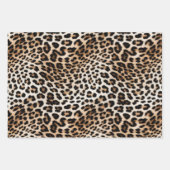 Romige bruine zwarte luipaard inpakpapier vel (Voorkant 2)
