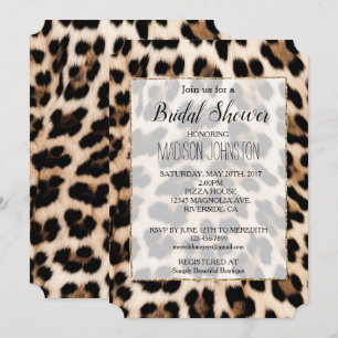 Romige bruine zwarte luipaard kaart