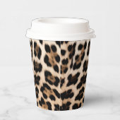 Romige bruine zwarte luipaard papieren bekers (Rechts)