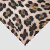 Romige bruine zwarte luipaard tissuepapier (Detail)