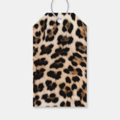Romige Bruine Zwarte Luipaard Verjaardag Cadeaulabel (Achterkant)