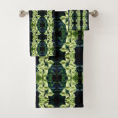 Romige Foxglove Flowers Abstract Bad Handdoek (Insitu)