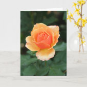 Romige Oranje Modern nam toe Kaart (Gele Bloem)