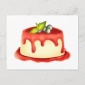 Romige Panna Cotta Briefkaart (Voorkant)