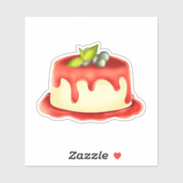 Romige Panna Cotta Sticker