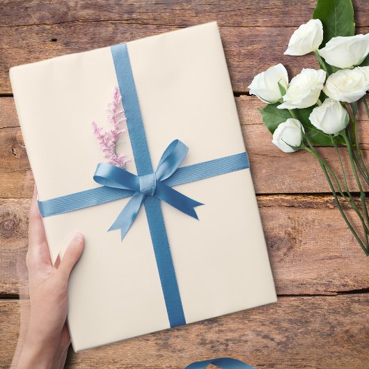 Romige parel effen kleur | Klassiek | Elegant Cadeaupapier