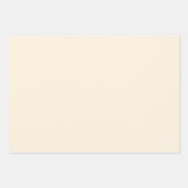 Romige parel effen kleur | Klassiek | Elegant Inpakpapier Vel (Voorkant 3)