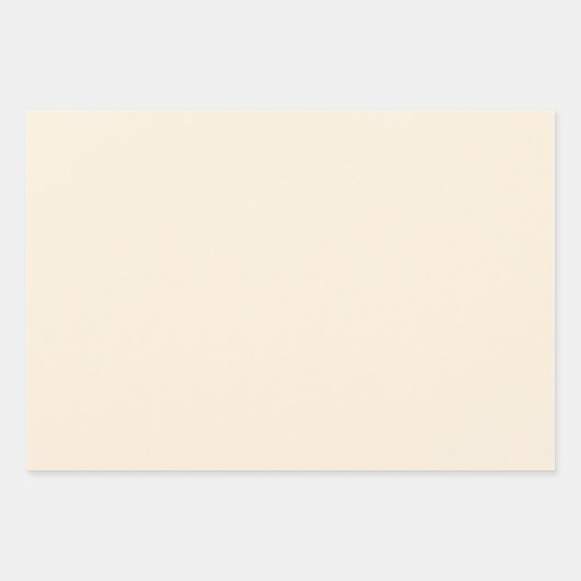 Romige parel effen kleur | Klassiek | Elegant Inpakpapier Vel (Voorkant 2)