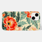 Romige perzik bloesem Waterverf Case-Mate iPhone Case (Achterkant (horizontaal))