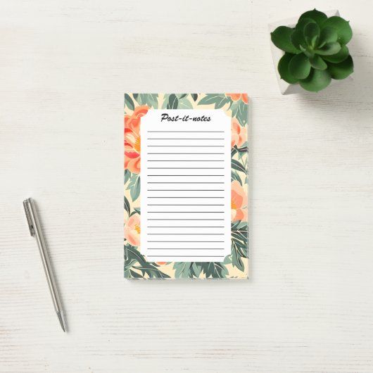 Romige  perzik bloesem Waterverf Post-it® Notes (Kantoor)