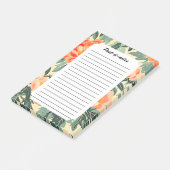 Romige  perzik bloesem Waterverf Post-it® Notes (Schuin)