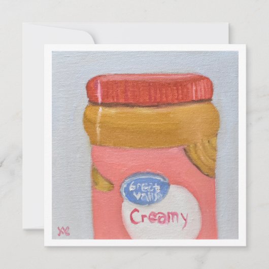 romige pindakaas kaart (Voorkant)