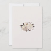 Romige Rozen krans bruiloft uitnodigingen (Achterkant)