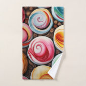 Romige wervelingen bad handdoek (Handdoek)