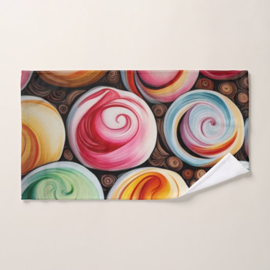 Romige wervelingen bad handdoek (Handdoek)