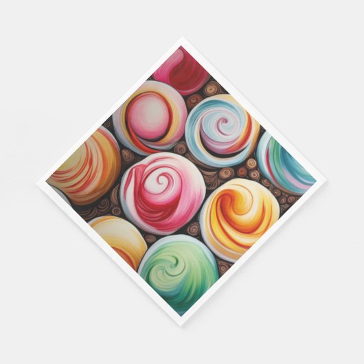 Romige wervelingen servet (Hoek)