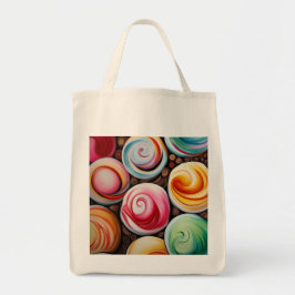 Romige wervelingen tote bag