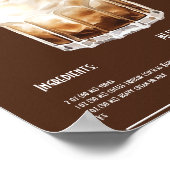 Romige witte Russische Receptenbar Poster (Hoek)