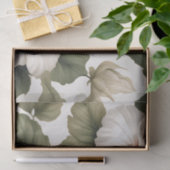 Romige witte tropische hibiscus tissuepapier (Geschenk)