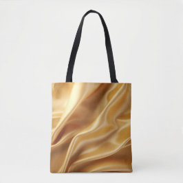Romige zijde tote bag