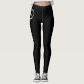 Romina white gold Handwriting Hose Leggings (Voorkant)