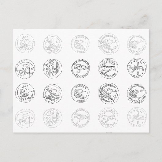 Römische Münzen Feestdagenkaart (Voorkant)