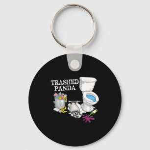 Rommelende Panda Dronken Wasbeer Feest Dier Meme G Sleutelhanger
