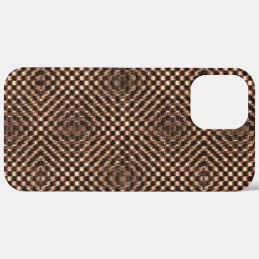 Rommelig en rommelig bruin schaken over elkaar hee Case-Mate iPhone case (Achterkant / Rechts)