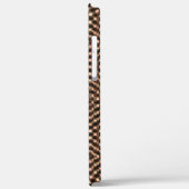 Rommelig en rommelig bruin schaken over elkaar hee Case-Mate iPhone case (Achterkant / Links)