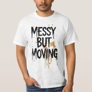 Rommelig maar Bewegend – Minimalistisch Borstel Sc T-shirt