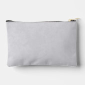Rommelig wit monogram op zachte grijze grunge etui (Achterkant)