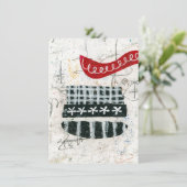 rommelig zondagse Wenskaart Kaart (Staand voorkant)