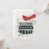 rommelig zondagse Wenskaart Kaart (Voorkant / Achterkant in situ)