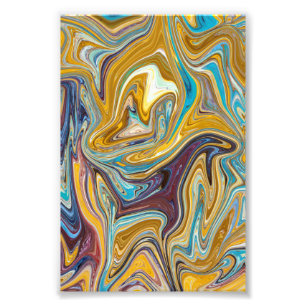 Rommelige Abstracte Schilderkunst   Beste abstract Foto Afdruk