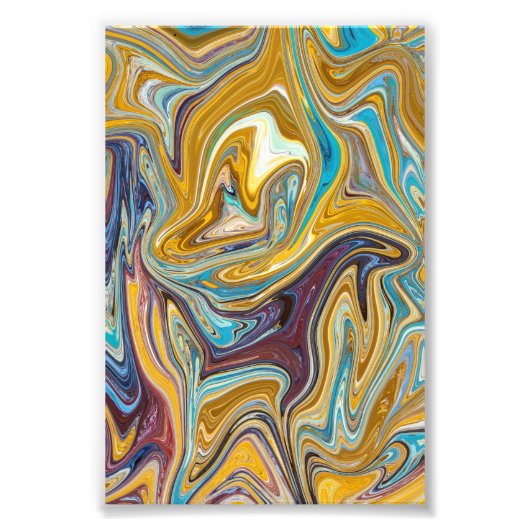 Rommelige Abstracte Schilderkunst | Beste abstract Foto Afdruk (Voorkant)
