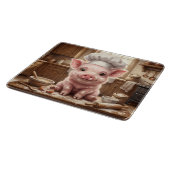 Rommelige Bak Baby Varken Glas Snijplank (Hoek)
