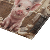 Rommelige Bak Baby Varken Glas Snijplank (Hoek)