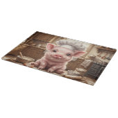 Rommelige Bak Baby Varken Glas Snijplank (Hoek)
