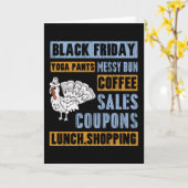 Rommelige Bun Black Friday Thanksgiving Yoga Broek Kaart (Gele Bloem)