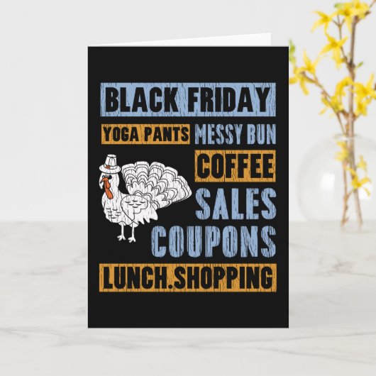 Rommelige Bun Black Friday Thanksgiving Yoga Broek Kaart (Gele Bloem)