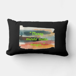 Rommelige Geesten Maken Magie | Abstracte Kwaststr Kussen