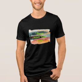Rommelige Geesten Maken Magie | Abstracte Kwaststr Tri-Blend Shirt