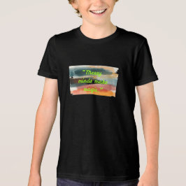 Rommelige Geesten Maken Magie | Abstracte Kwaststr Tri-Blend Shirt