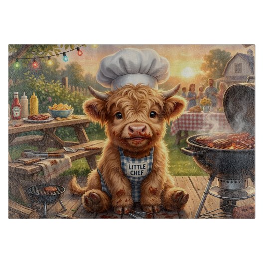 Rommelige Grilling Hooglandrund Snijplank (Voorkant)