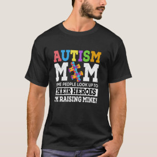 Rommelige Knot Autisme Moeder Die Held Groot Autis T-shirt